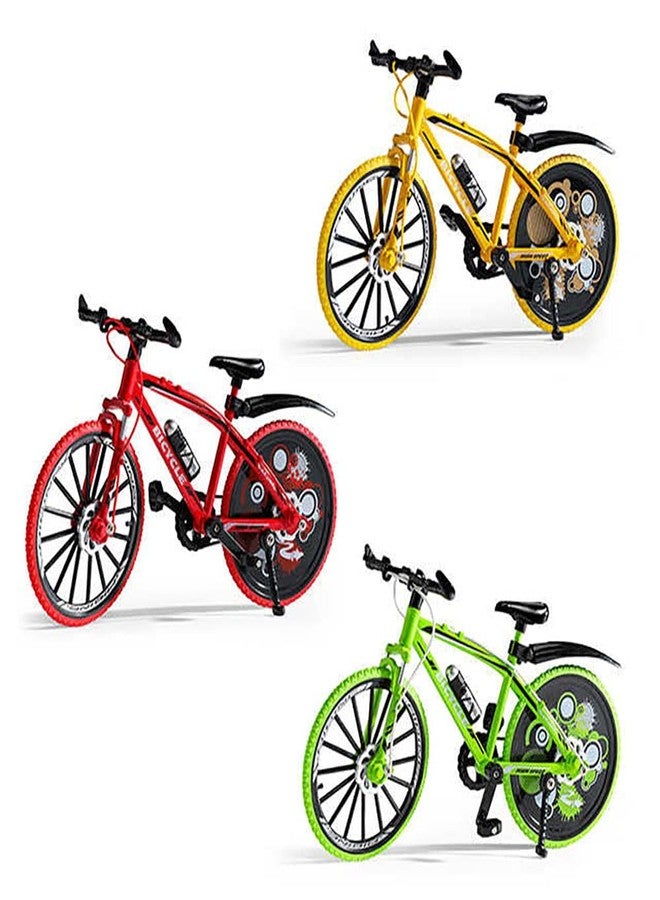 Magicwand 1:8 Scale【Toy-Miniature】 Die-Cast Alloy Based Off-Road Toy Bicyle Fully Working Model for Collectors【Yellow】 - Image 2